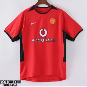 Manchester United 2002-2003 Retro Domácí Dres Krátký Rukáv Manchester United 2002-2003 Retro Domácí Dres Krátký Rukáv